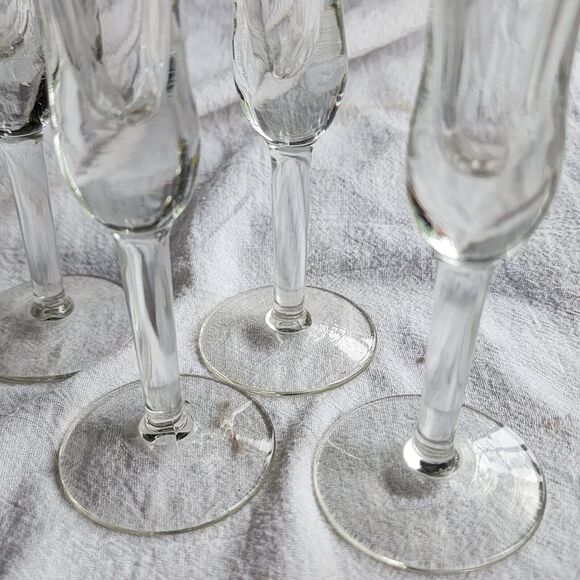 Set of 4 Vintage MCM Danish HOLMEGAARD Aperitif Cordial Glasses 5.75" H - Picture 6 of 12